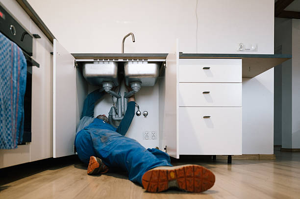 Professional Drain Cleaning technician working in Skokie, IL